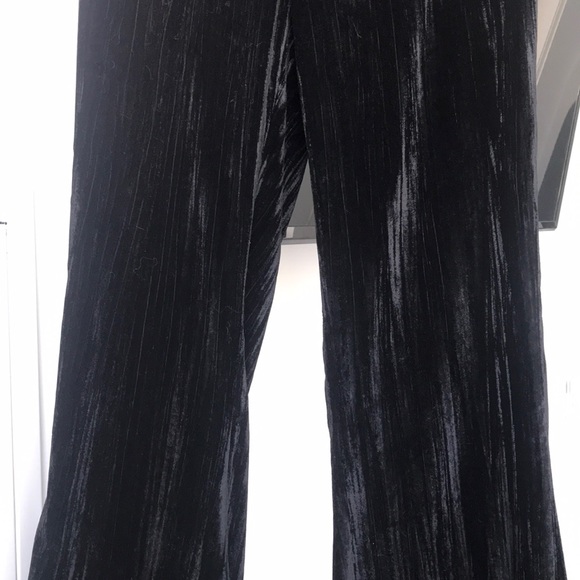 ZARA velvet bell bottom trousers - Picture 4 of 7
